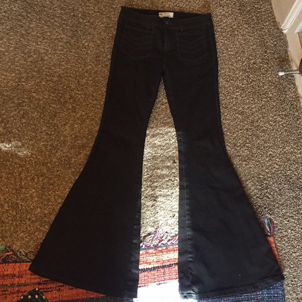 Flare jeans.